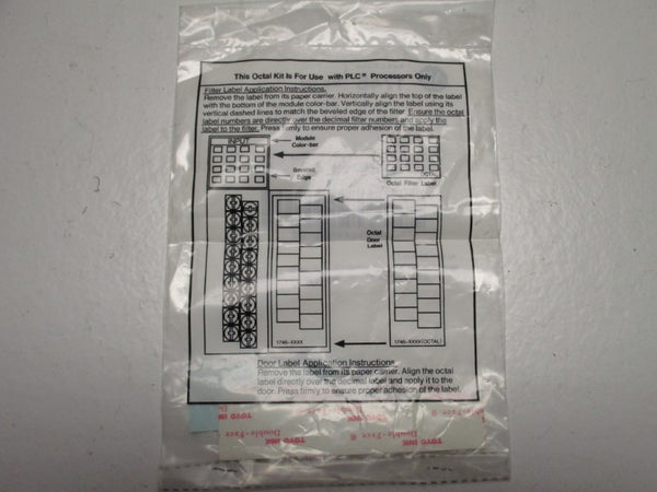 ALLEN BRADLEY 1746-RL43 OCTAL LABEL KIT SER. A  NSMP