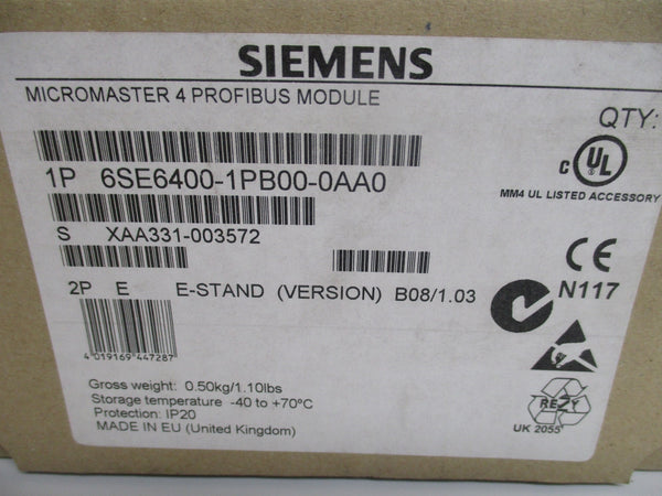 SIEMENS 6SE6400-1PB00-0AA0 NSMP