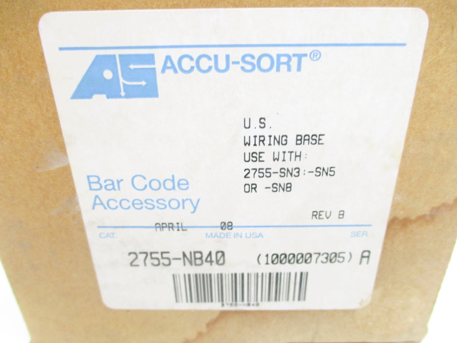 ACCU-SORT 2755-NB40 SER. A NSMP