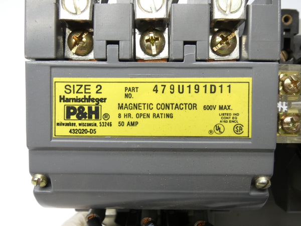 P&H 479U191D11 110-240V 50A NSMP