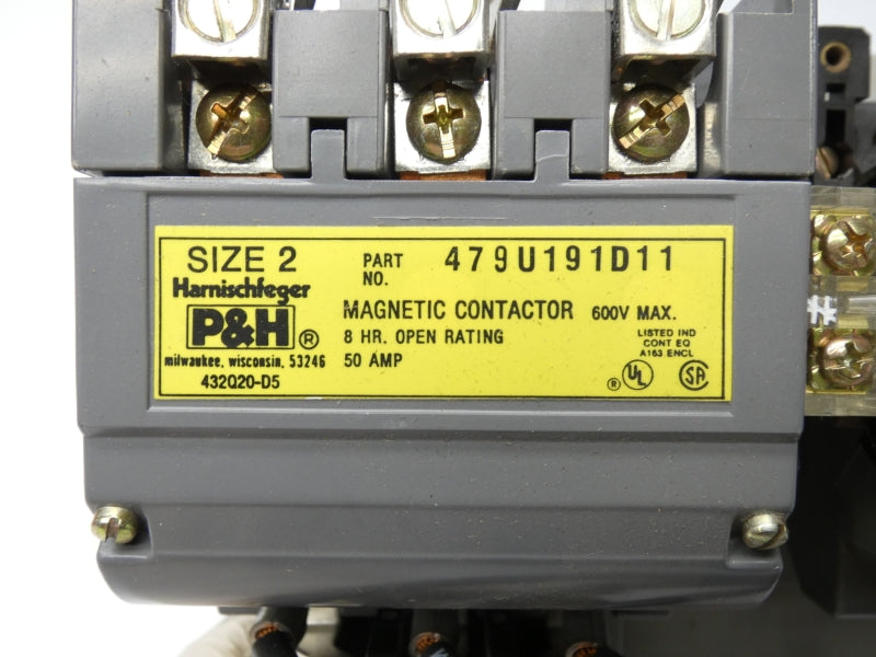 P&H 479U191D11 110-240V 50A NSMP