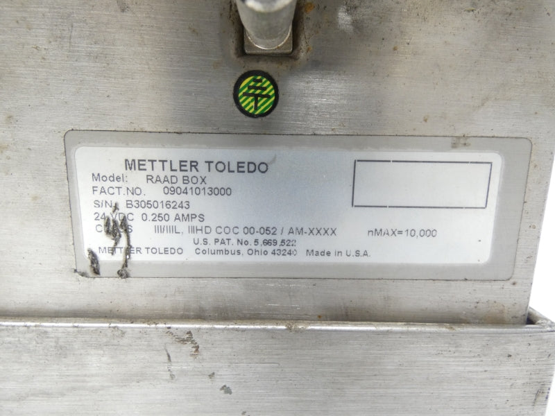 METTLER TOLEDO RAADBOX 24VDC 0.250A UNMP
