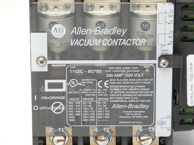 ALLEN BRADLEY 1102C-BOB93 SER. A 440/480V NSNP
