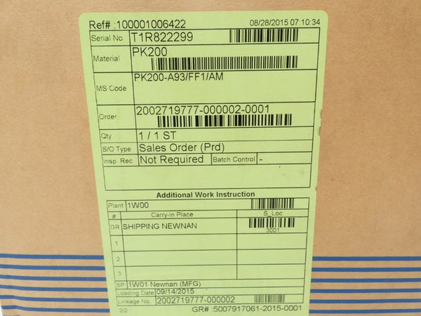 YOKOGAWA PK200-A93/FF1/AM 4-20VDC 34PSI NSMP
