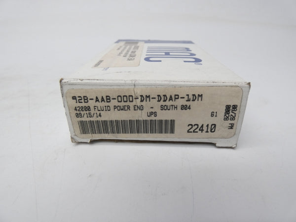 MAC 92B-AAB-000-DM-DDAP-1DM 24VDC 20-120PSI NSMP
