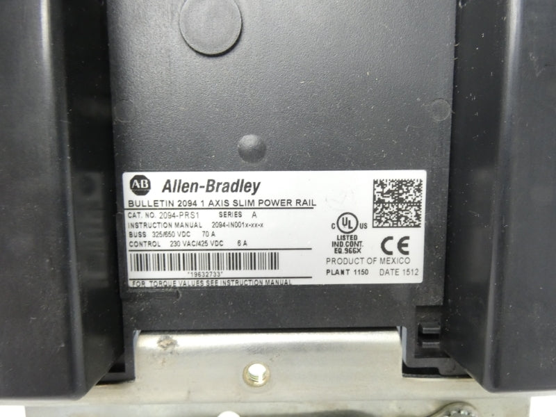 ALLEN BRADLEY 2094-PRS1 SER. A 325/650VDC 70A NSNP