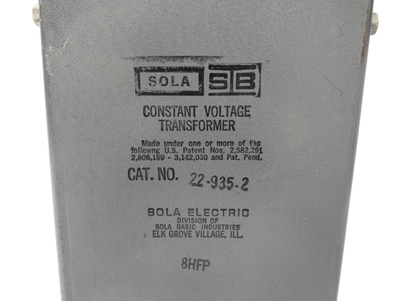 SOLA ELECTRIC 22-935-2 NSNP