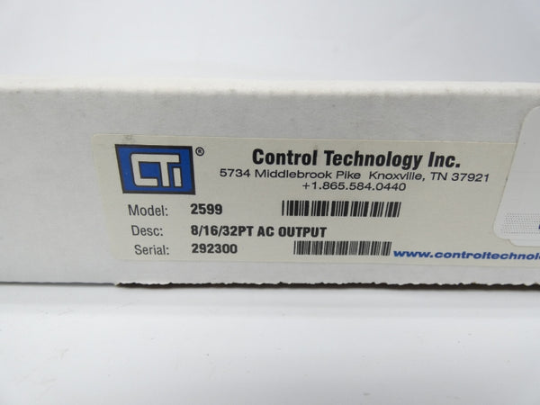 CONTROL TECHNOLOGY INC. 901F-2599 11-240VAC NSMP