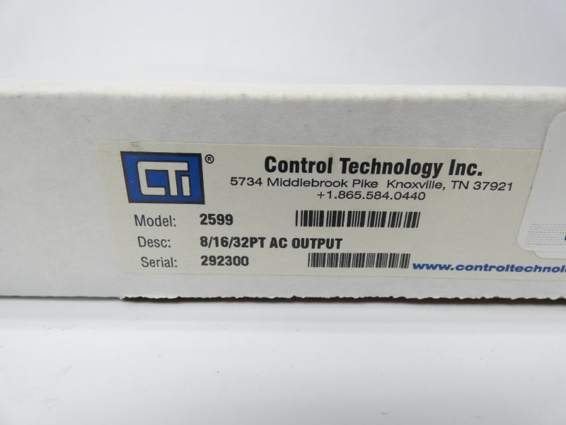 CONTROL TECHNOLOGY INC. 901F-2599 11-240VAC NSMP