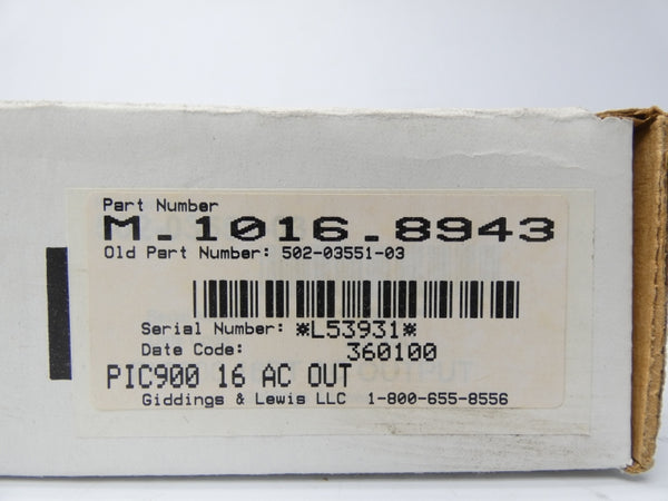 GIDDINGS&LEWIS M.1016.8943 48-240VAC 2A NSMP