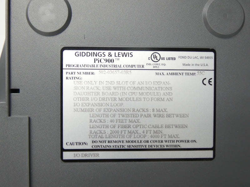 GIDDINGS&LEWIS M.1016.9105 NSMP