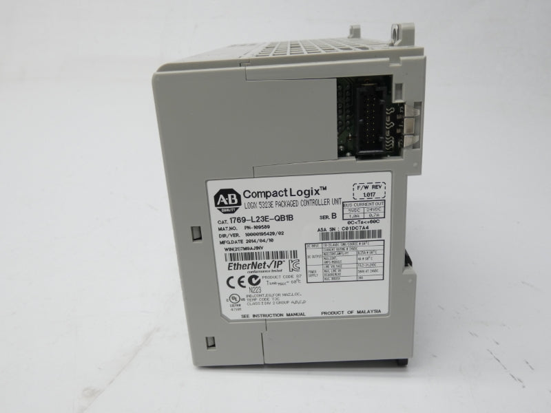 ALLEN BRADLEY 1769-L23E-QB1B SER. B F/W 1.017 19.2-31.2VDC 4A NSMP