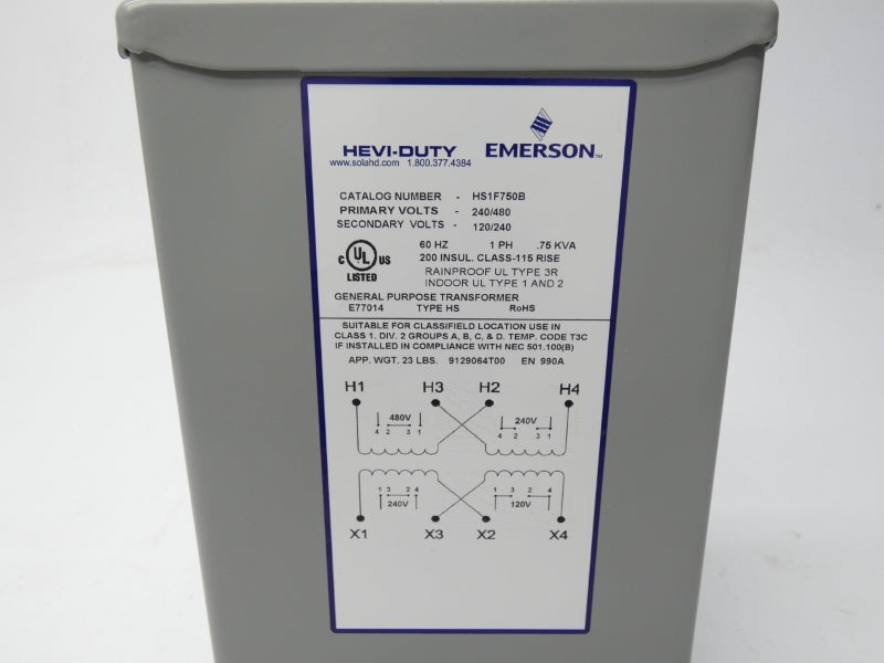 HEVI-DUTY HS1F750B 240/480V NSMP