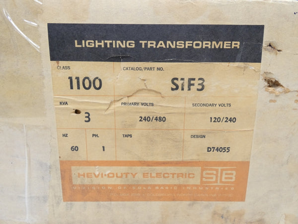 HEVI-DUTY S1F3 240/480V NSMP