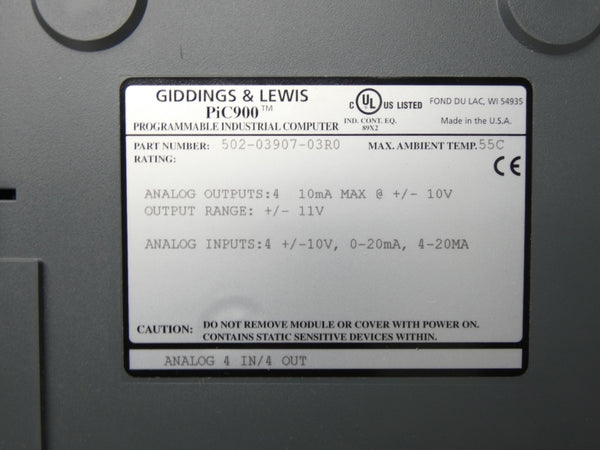 GIDDINGS&LEWIS M.1016.9408 10V NSMP