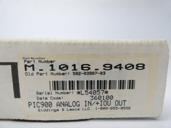 GIDDINGS&LEWIS M.1016.9408 10V NSMP