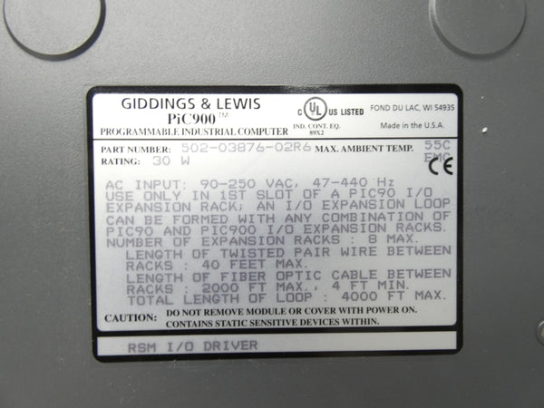 GIDDINGS&LEWIS M.1016.9385 90-250VAC NSMP