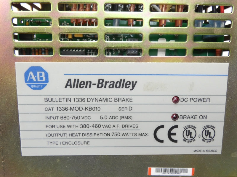 ALLEN BRADLEY 1336-MOD-KB010 SER. D 680-750VDC (AS PICTURED) NSNP