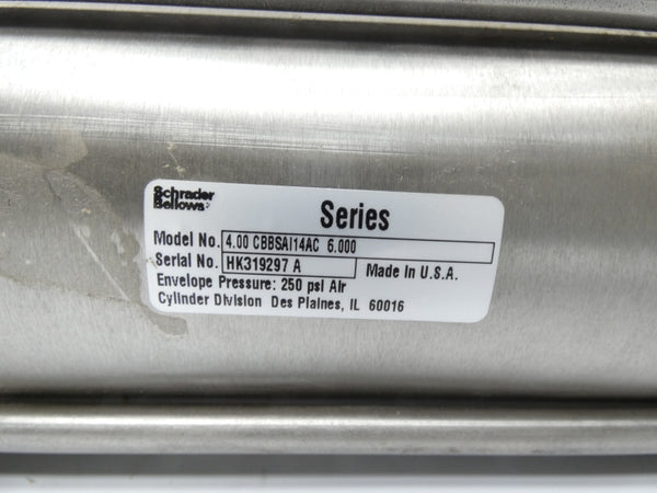 SCHRADER BELLOWS 4.00CBBSAI14AC6.00 250PSI NSNP
