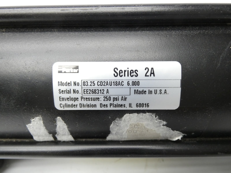 PARKER 03.25CD2AU18AC6.000 250PSI NSNP