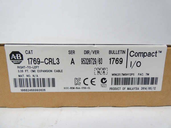 ALLEN BRADLEY 1769-CRL3 SER. A DATE: 2014 NSFS