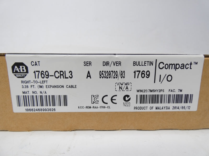 ALLEN BRADLEY 1769-CRL3 SER. A DATE: 2014 NSFS