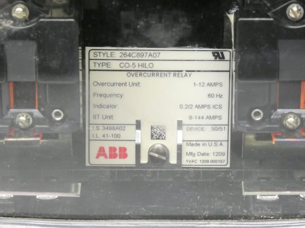 ABB 264C897A07 1-12A UNMP