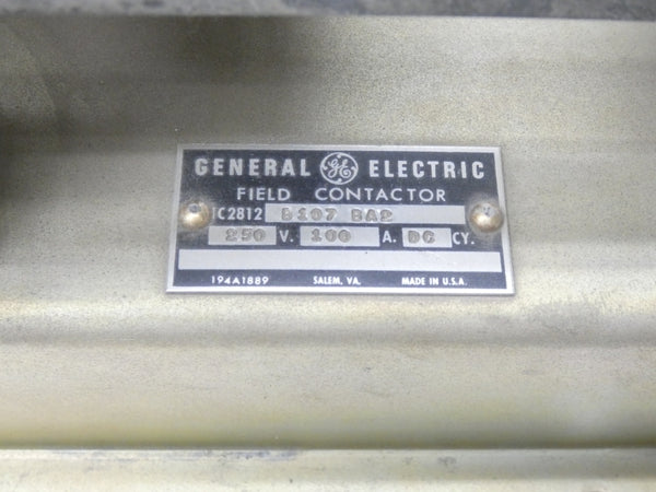 GENERAL ELECTRIC IC2812B107BA2 250V 100A UNMP