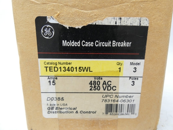 GENERAL ELECTRIC TED134015WL 480VAC 15A (AS PICTURED) NSMP
