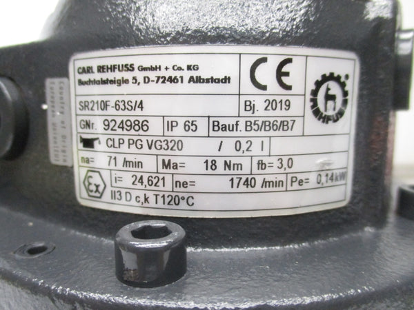 REHFUSS 63S/4-II3D-22 SR210F-63S/4 330/575V 1.47/0.85A NSNP