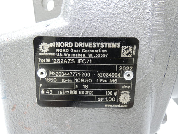 NORD DRIVESYSTEMS SK1282AZSIEC71 NSNP