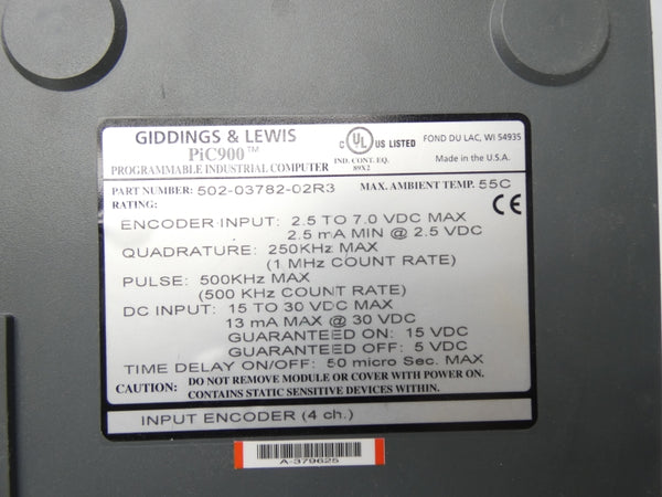 GIDDINGS & LEWIS 502-03782-02R3 15-30VDC UNMP