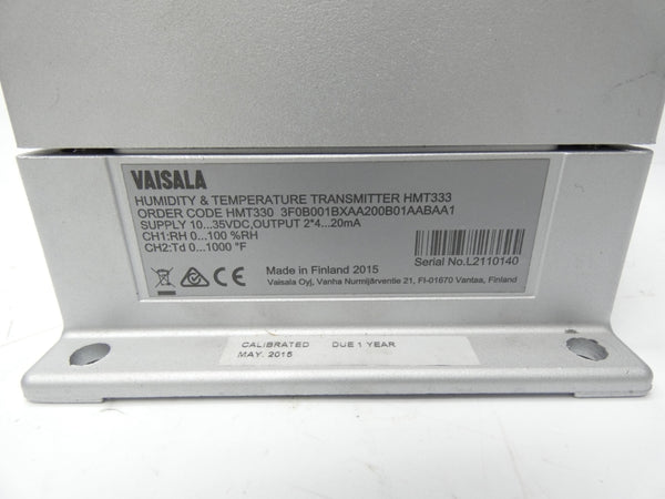 VAISALA HMT3303F0B001BXAA200B01AABAA1 10-35VDC UNMP