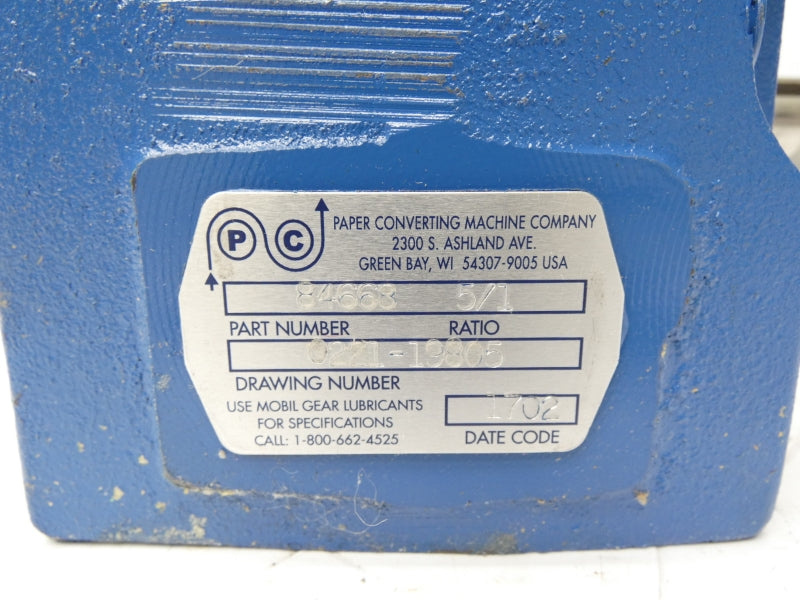 PAPER CONVERTING MACHINE COMPANY 84668 NSNP