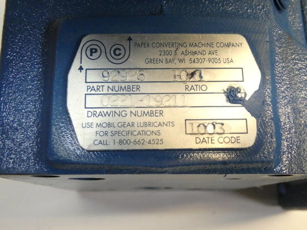 PAPER CONVERTING MACHINE COMPANY 90926 UNMP