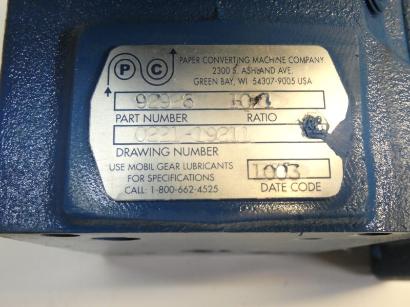 PAPER CONVERTING MACHINE COMPANY 90926 UNMP