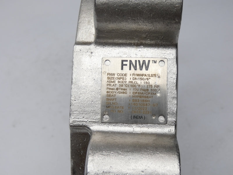 FNW FNWHPA1LSTL5 275PSI 6" NSNP