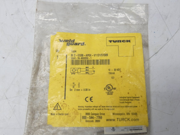 TURCK BI2-EG08-AP6X-V1131/S1589 4602050-1 10-30VDC NSMP
