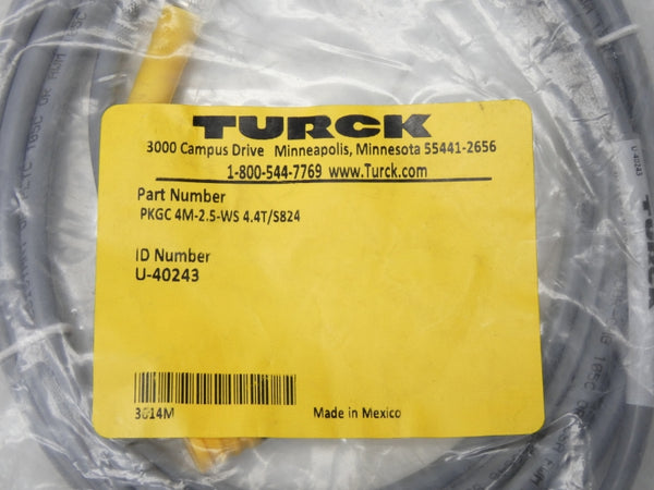 TURCK PKGC4M-2.5-WS4.4T/S824 U-40243 NSMP