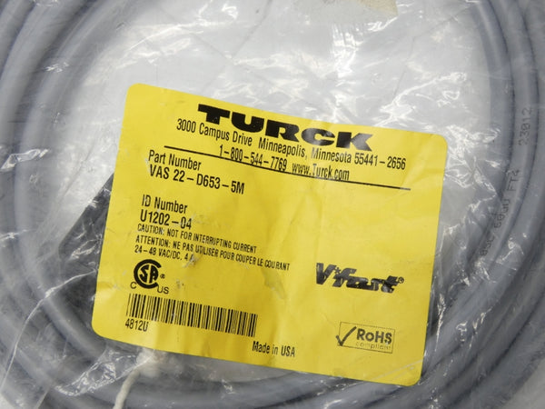 TURCK VAS22-D653-5M U1202-04 24-48VAC NSMP
