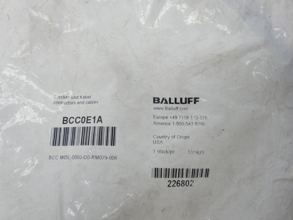 BALLUFF BCCM65L-0000-D0-RM079-006 BCC0E1A NSMP
