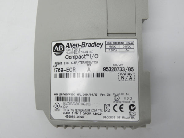 ALLEN BRADLEY 1769-ECR SER. A 24VDC 0.005A UNMP