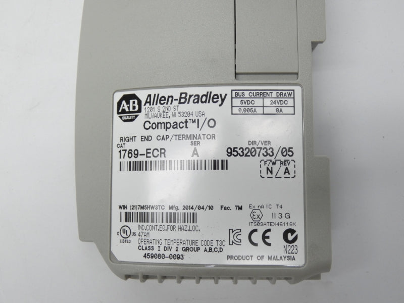 ALLEN BRADLEY 1769-ECR SER. A 24VDC 0.005A UNMP