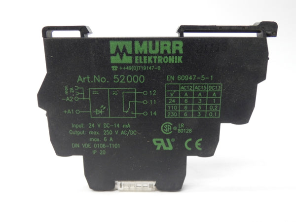 MURR ELEKTRONIK 52000 24VDC 6A UNMP