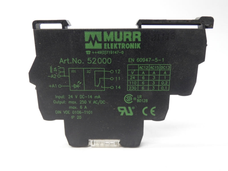 MURR ELEKTRONIK 52000 24VDC 6A UNMP