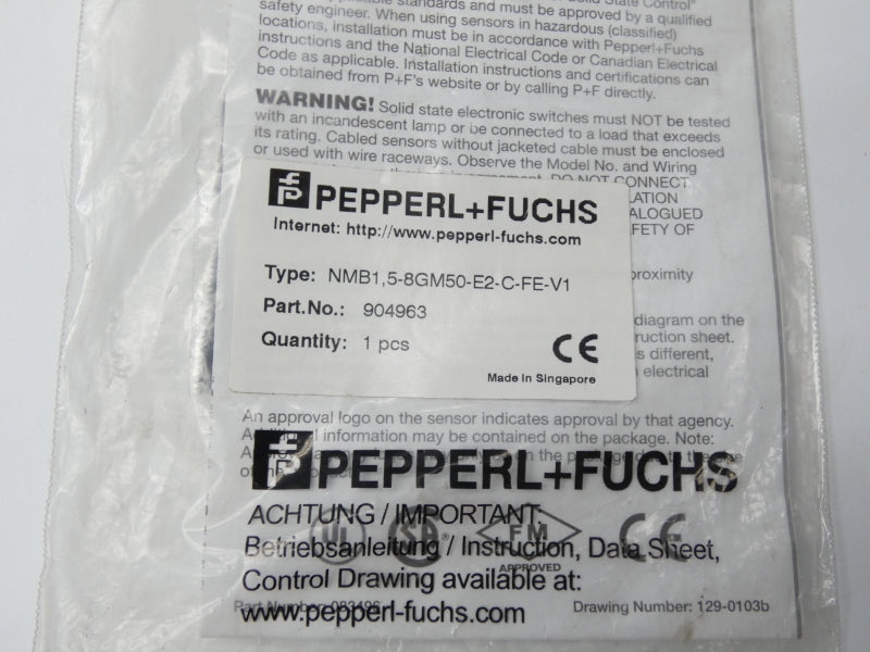 PEPPERL+FUCHS NMB1.5-8GM50-E2-FE-V1 904963 NSMP