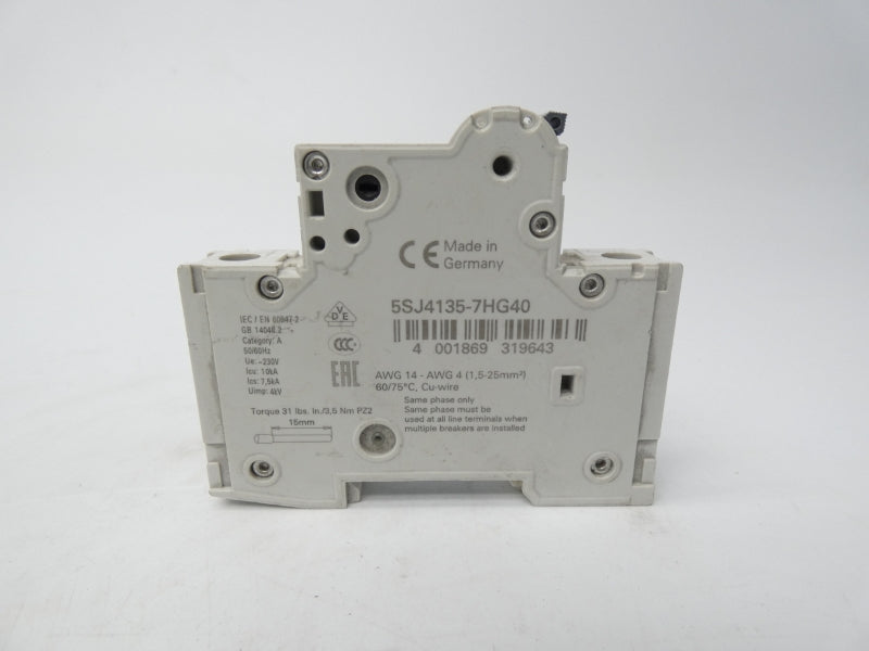 SIEMENS 5SJ4135-7HG40 230V 35A UNMP