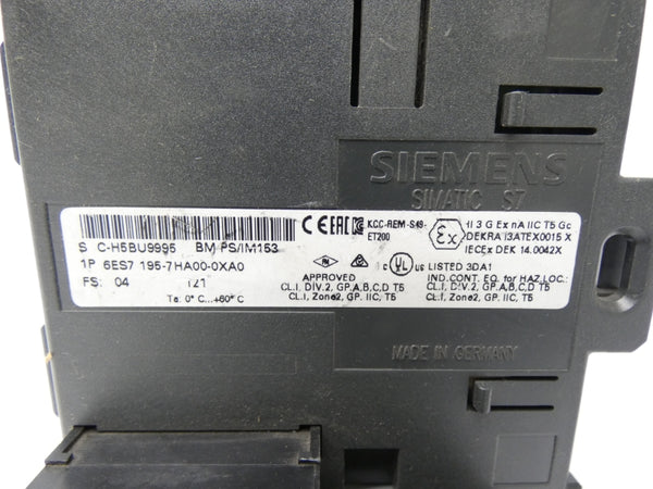 SIEMENS 6ES7195-7HA00-0XA0 UNMP