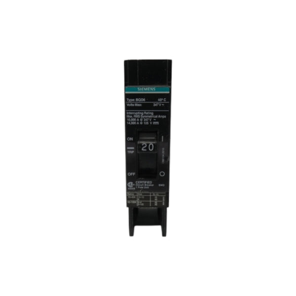 SIEMENS BQD6120 347V 20A UNMP
