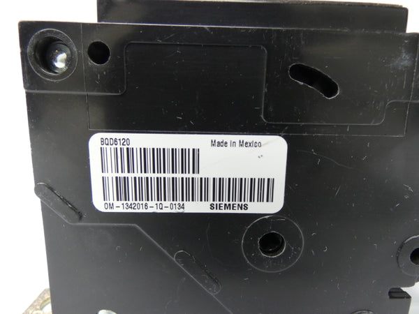 SIEMENS BQD6120 347V 20A UNMP